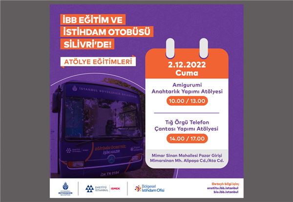 EĞİTİM VE İSTİHDAM OTOBÜSÜ İSTANBULLAR İLE BULUŞUYOR