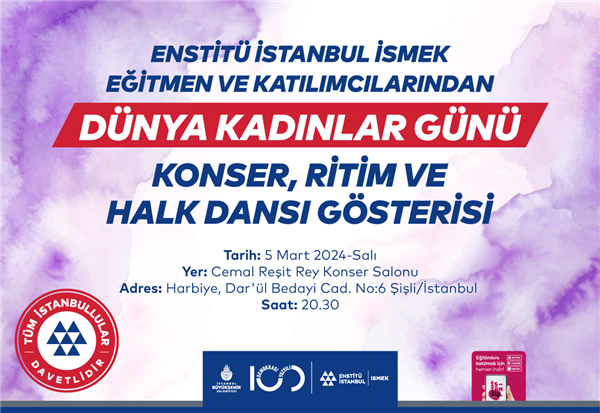 KADINLAR GÜNÜ’NE ÖZEL “KONSER, RİTİM VE HALK DANSI GÖSTERİSİ”