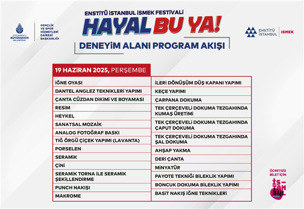 DENEYİM ALANI ETKİNLİKLERİMİZE BEKLİYORUZ!