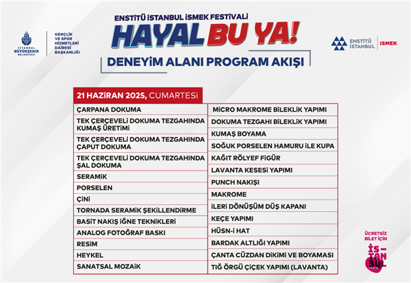 DENEYİM ALANI ETKİNLİKLERİMİZE BEKLİYORUZ!