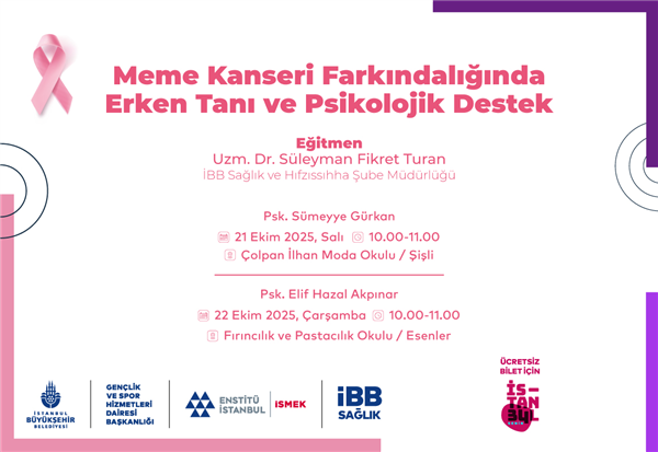 MEME KANSERİ FARKINDALIK SEMİNERİMİZİ KA&Ccedil;IRMAYIN!