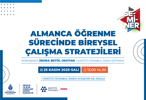 BU SEMİNER, ALMANCA &Ouml;ĞRENİMİNİZE DESTEK OLACAK!&nbsp;
