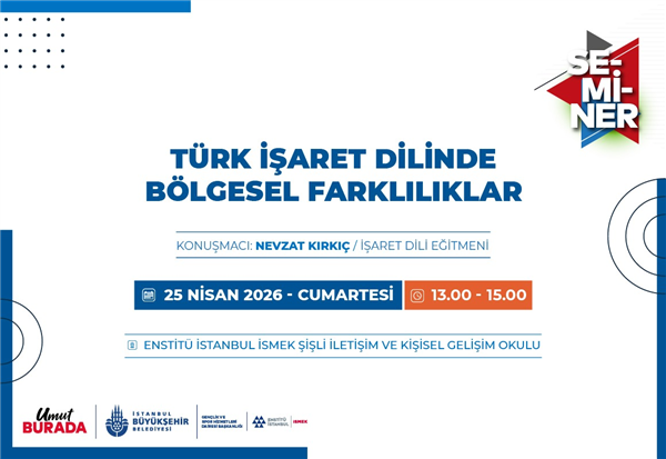 &ldquo;T&Uuml;RK İŞARET DİLİNDE B&Ouml;LGESEL FARKLILIKLAR&rdquo; SEMİNERİMİZE BEKLİYORUZ&nbsp;