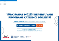 MÜZİK OKULLARIMIZDA MAYIS AYINA ÖZEL KEYİFLİ DİNLETİ TAKVİMİ