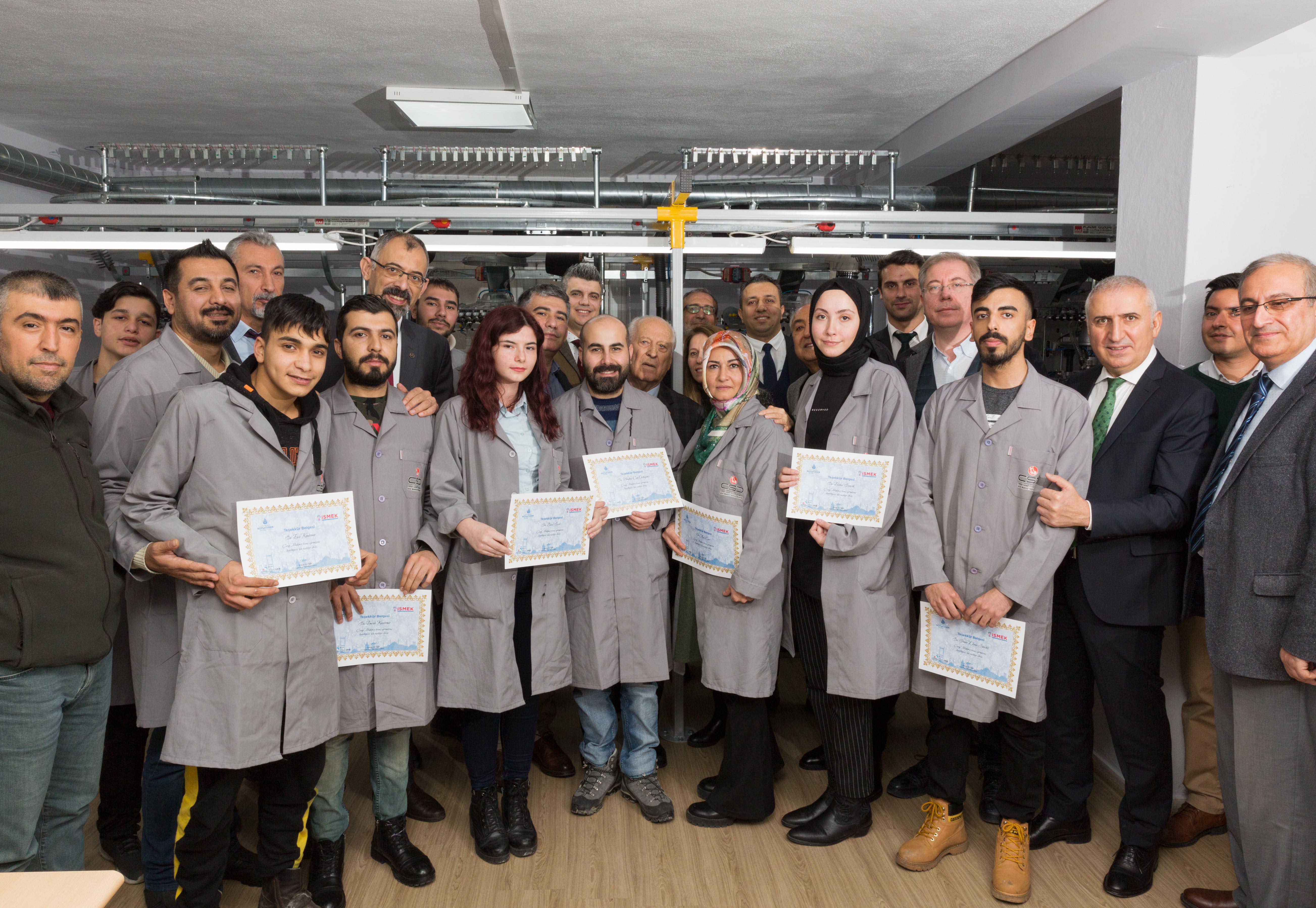 İLK "ÇORAP MAKİNECİ"LERİMİZ EĞİTİMLERİNİ TAMAMLADI!
