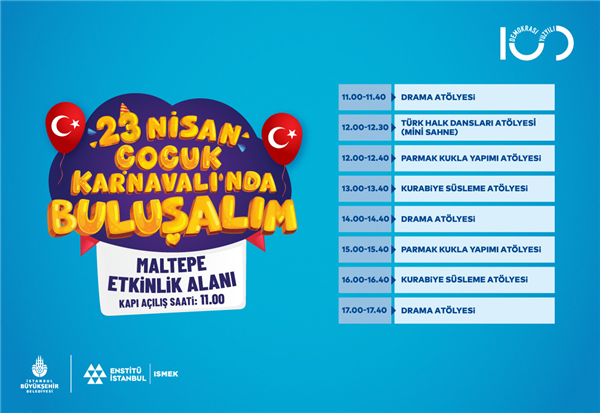 ATÖLYELERİMİZLE “23 NİSAN ÇOCUK KARNAVALI”NDAYIZ